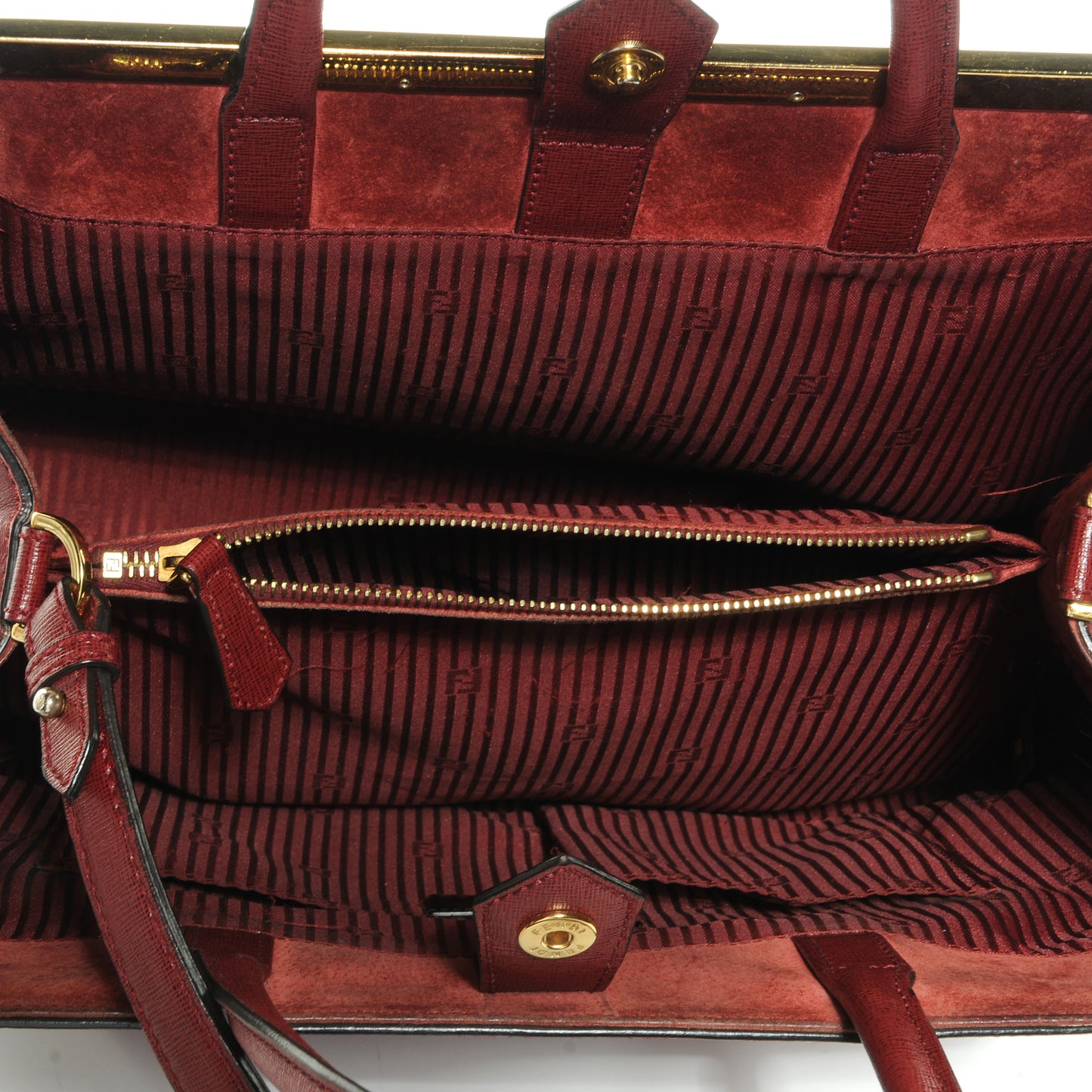 Vitello Elite Regular 2Jours Tote Rosso Scuro Ciliegia