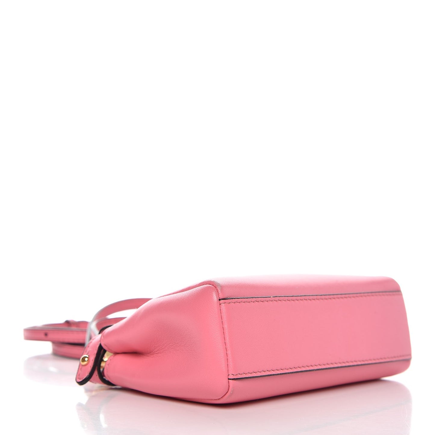Shiny Nappa Micro Peekaboo Iconic Satchel Rosa Fluo