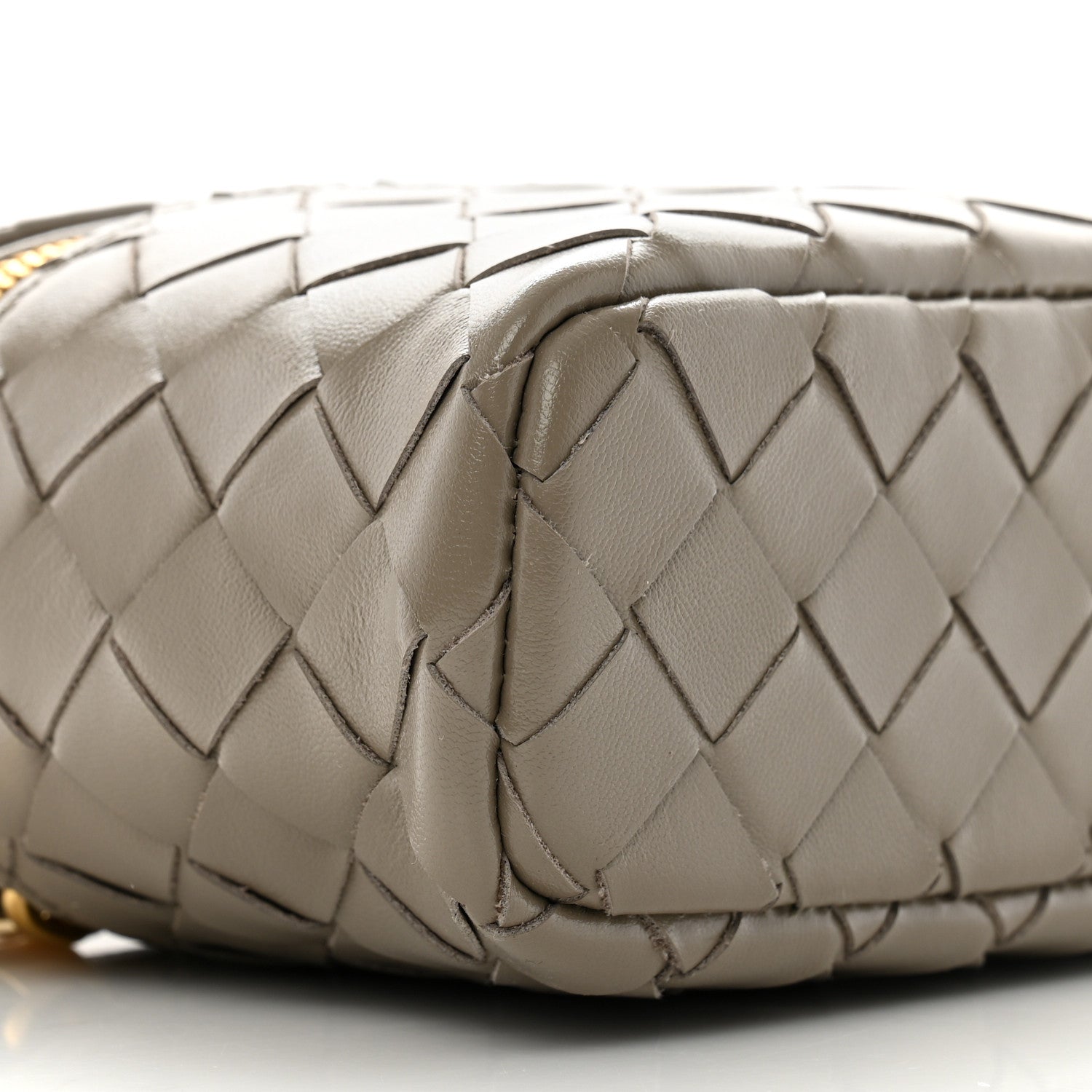 Bottega Veneta Calfskin Intrecciato Bang Bang Vanity Case Limestone 9 of 10