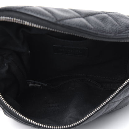 Chanel Grained Calfskin Quilted Waist Belt Bag Black 4 of 10