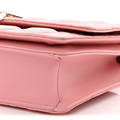 Christian Dior Lambskin Cannage Miss Dior Top Handle Bag Pink 9 of 10