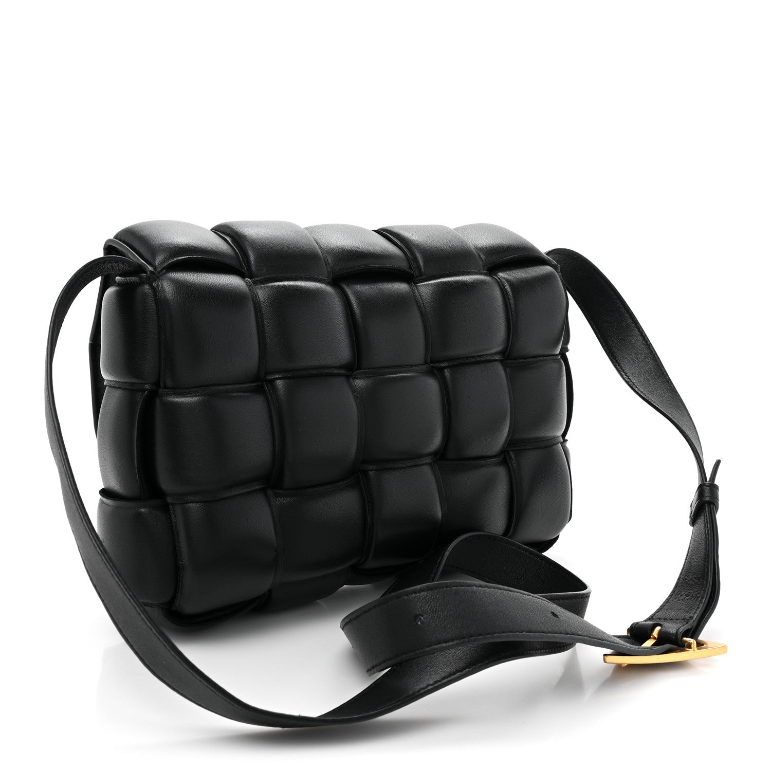 Bottega Veneta Nappa Maxi Intreccio Padded Cassette Crossbody Bag Black 3 of 8