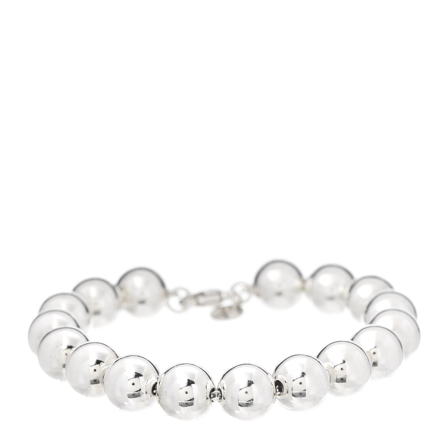 Tiffany Sterling Silver 10mm HardWear Ball Bracelet 1 of 5