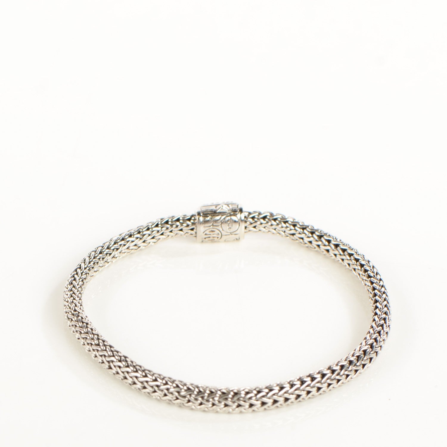 John Hardy Sterling Silver Blue Sapphire Extra Small Classic Chain Clasp Bracelet M 3 of 5