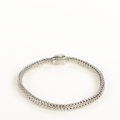 John Hardy Sterling Silver Blue Sapphire Extra Small Classic Chain Clasp Bracelet M 3 of 5