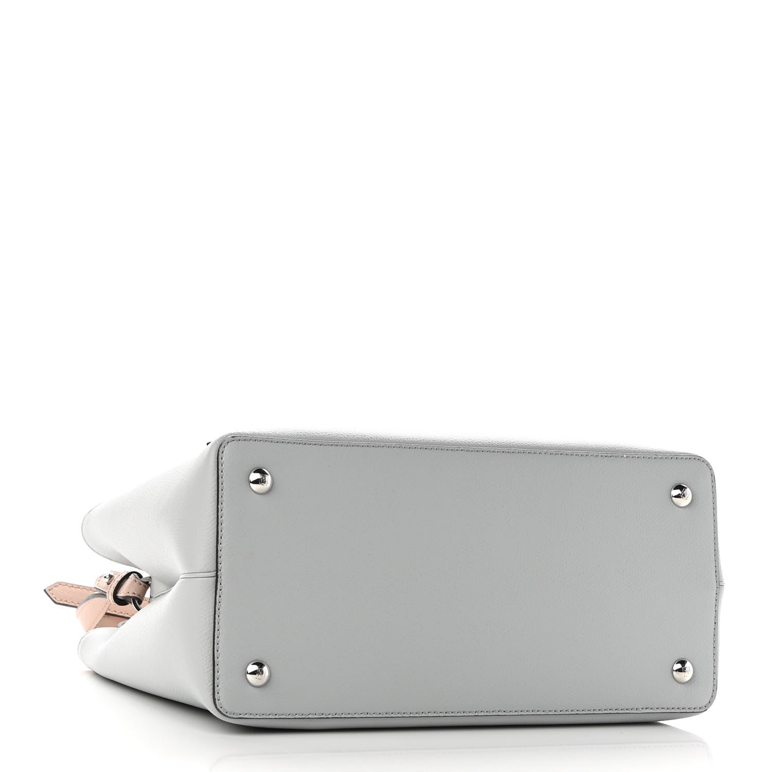 Fendi Vitello Cruise Monster Studded Petite 2Jours Tote Grigio Perla Amido Multicolor 4 of 8