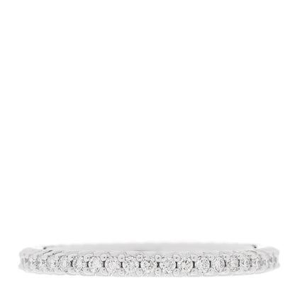 Roberto Coin 18K White Gold Diamond Micro Pave Eternity Band Ring 52 6 3 of 4