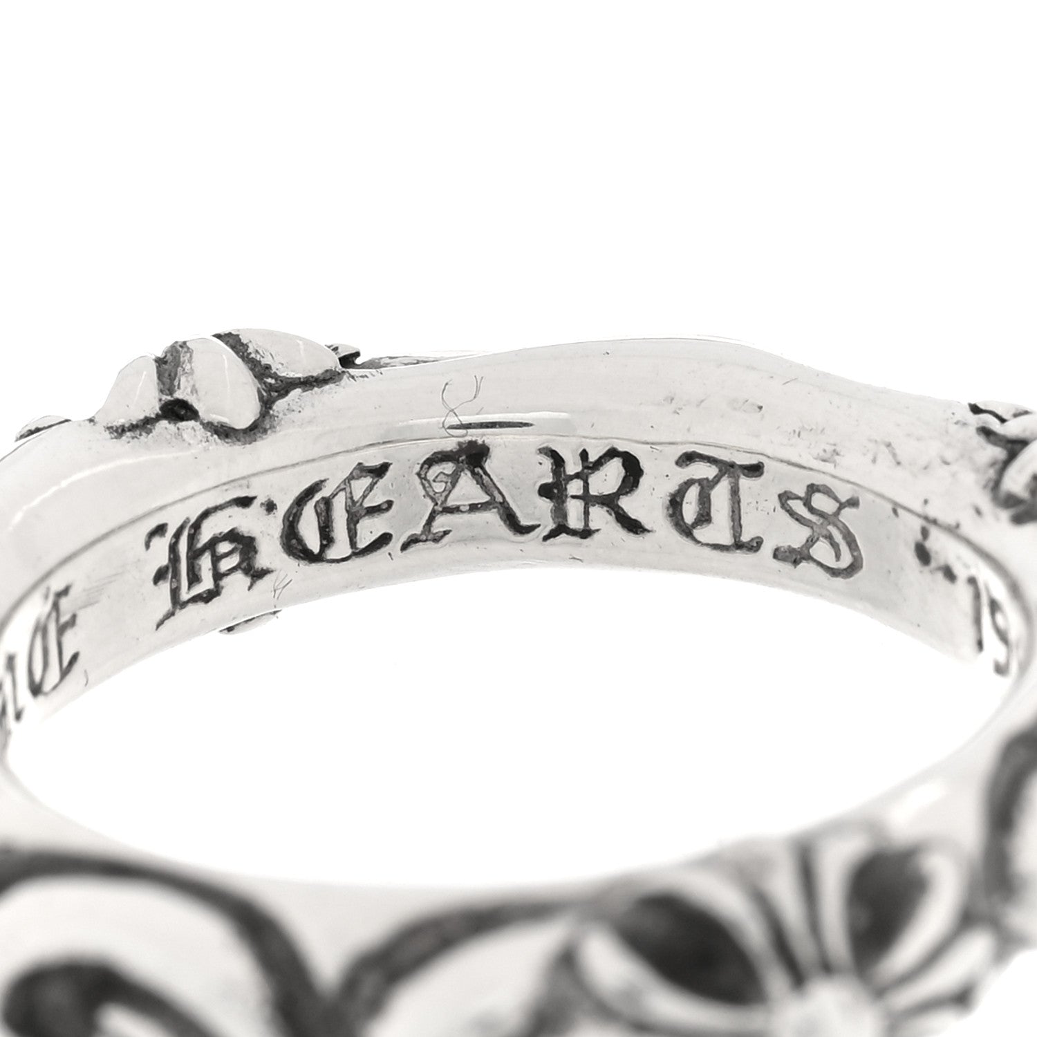 Chrome Hearts Sterling Silver Cross Band Ring 54 7 5 of 6