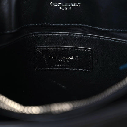 Saint Laurent Calfskin Y Quilted Monogram Small Loulou Chain Satchel Black 7 of 11