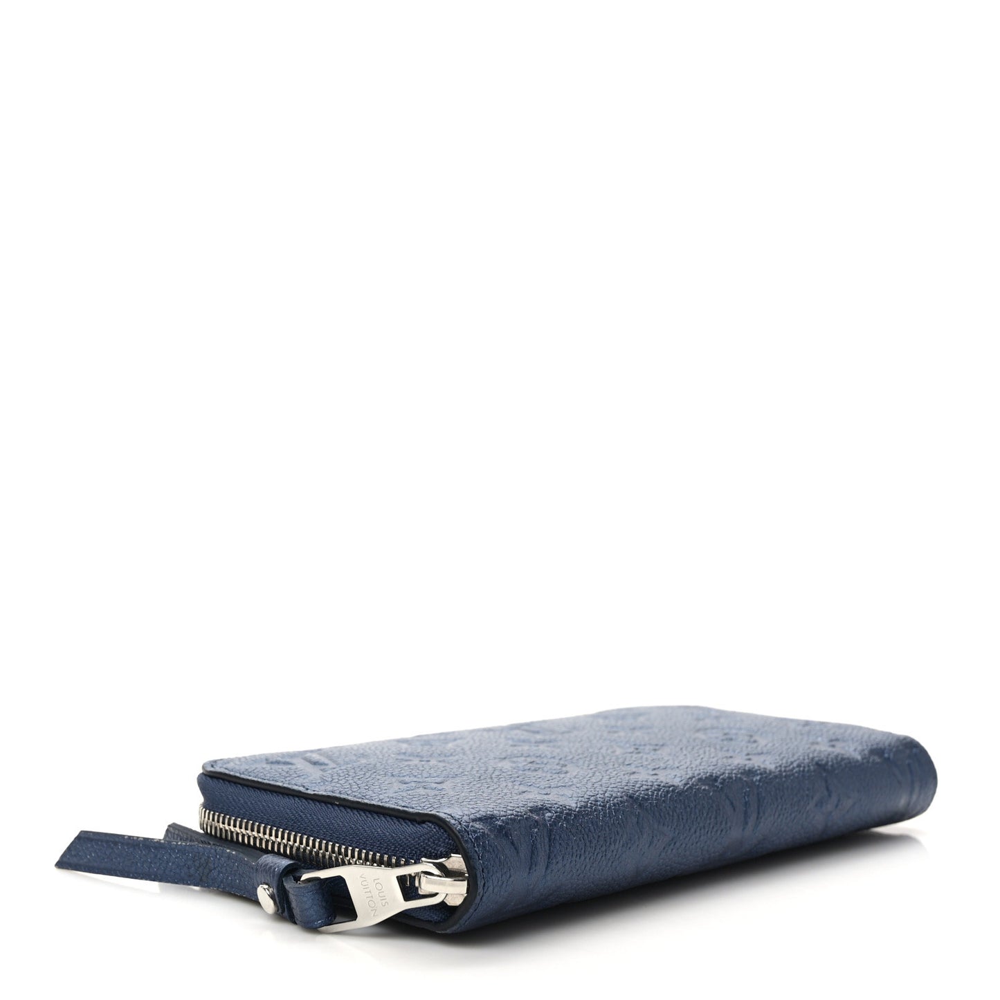 Metallic Empreinte Monogram Zippy Wallet Navy Nacre