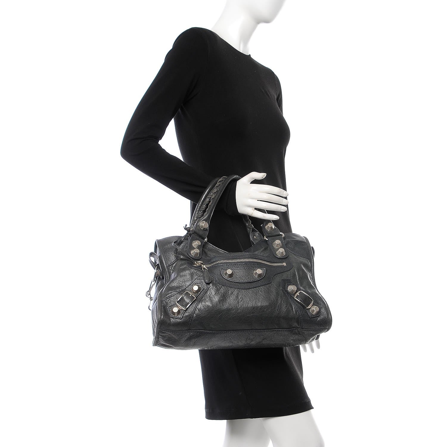 Balenciaga Agneau Giant 21 Silver Hardware City Anthracite 3 of 8