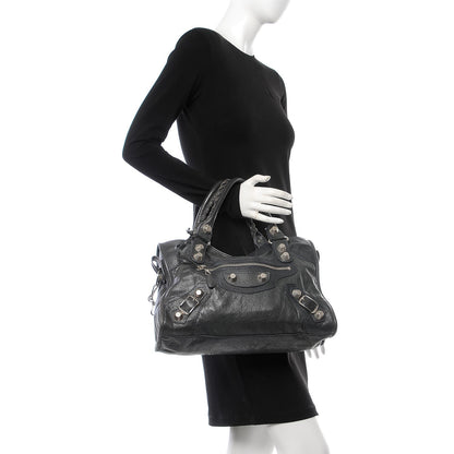 Balenciaga Agneau Giant 21 Silver Hardware City Anthracite 3 of 8
