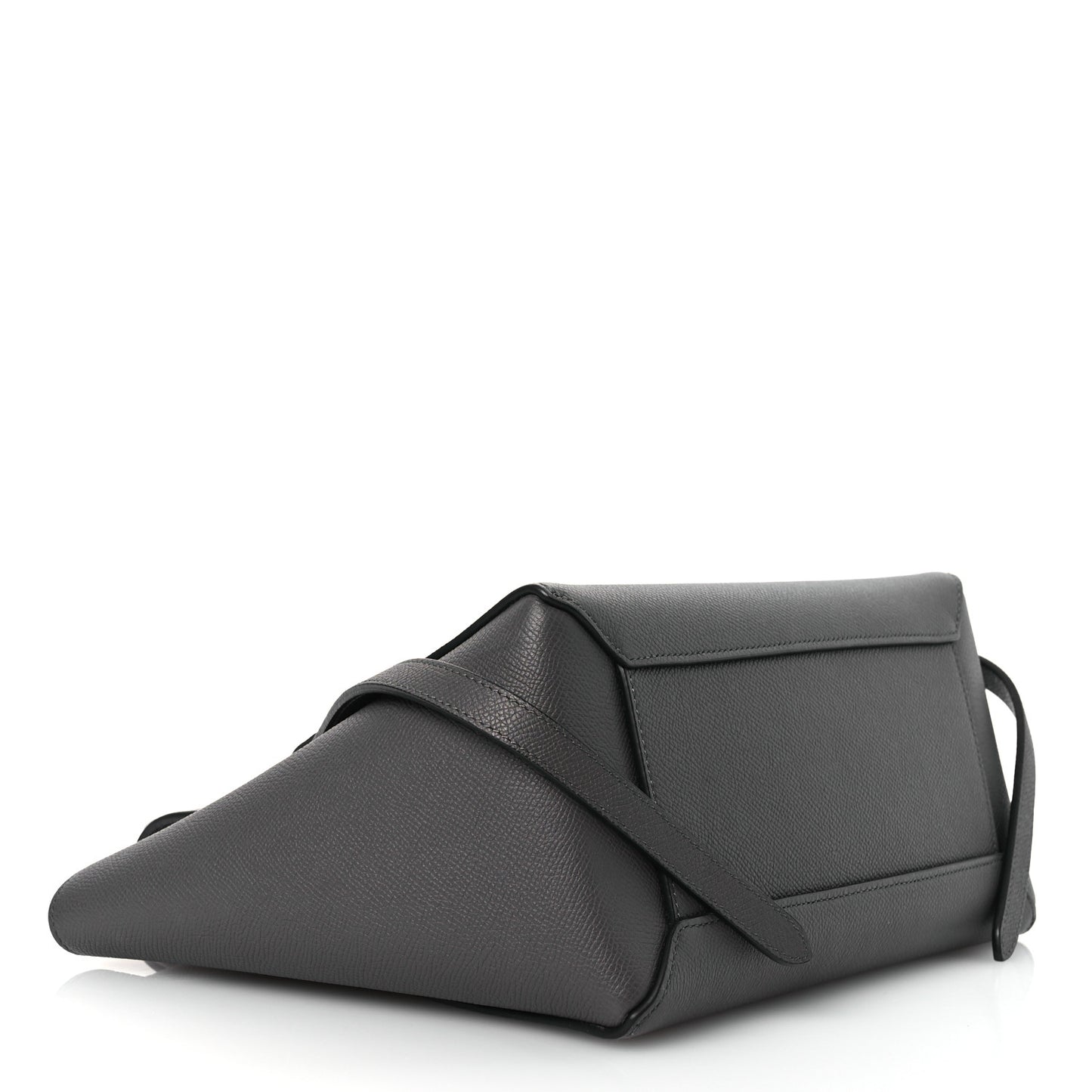 Grained Calfskin Micro Belt Bag Grey
