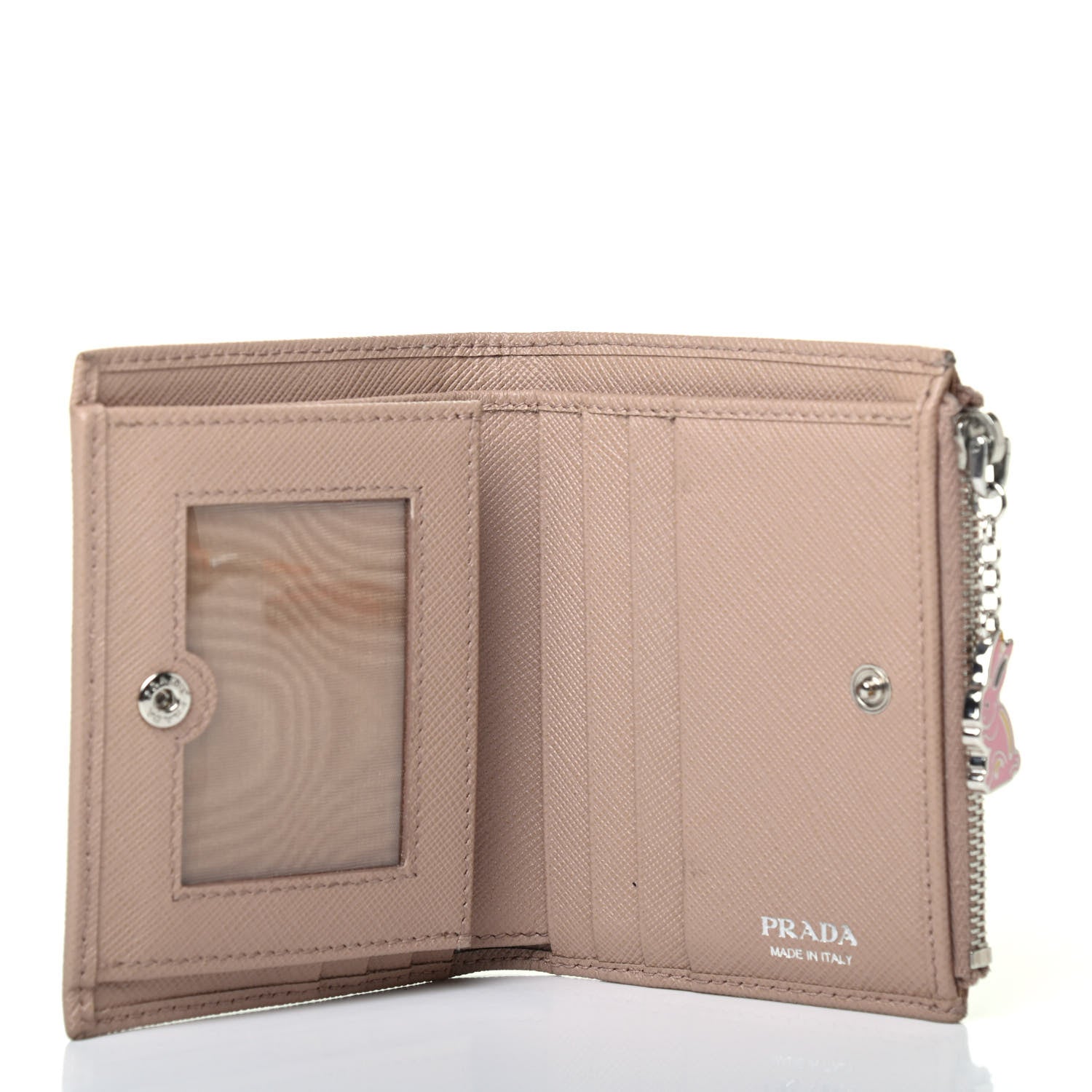 Prada Saffiano Smalto Compact Wallet Cipria 4 of 4