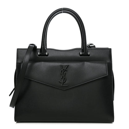 Saint Laurent Grain De Poudre Medium Uptown Tote Black 1 of 10