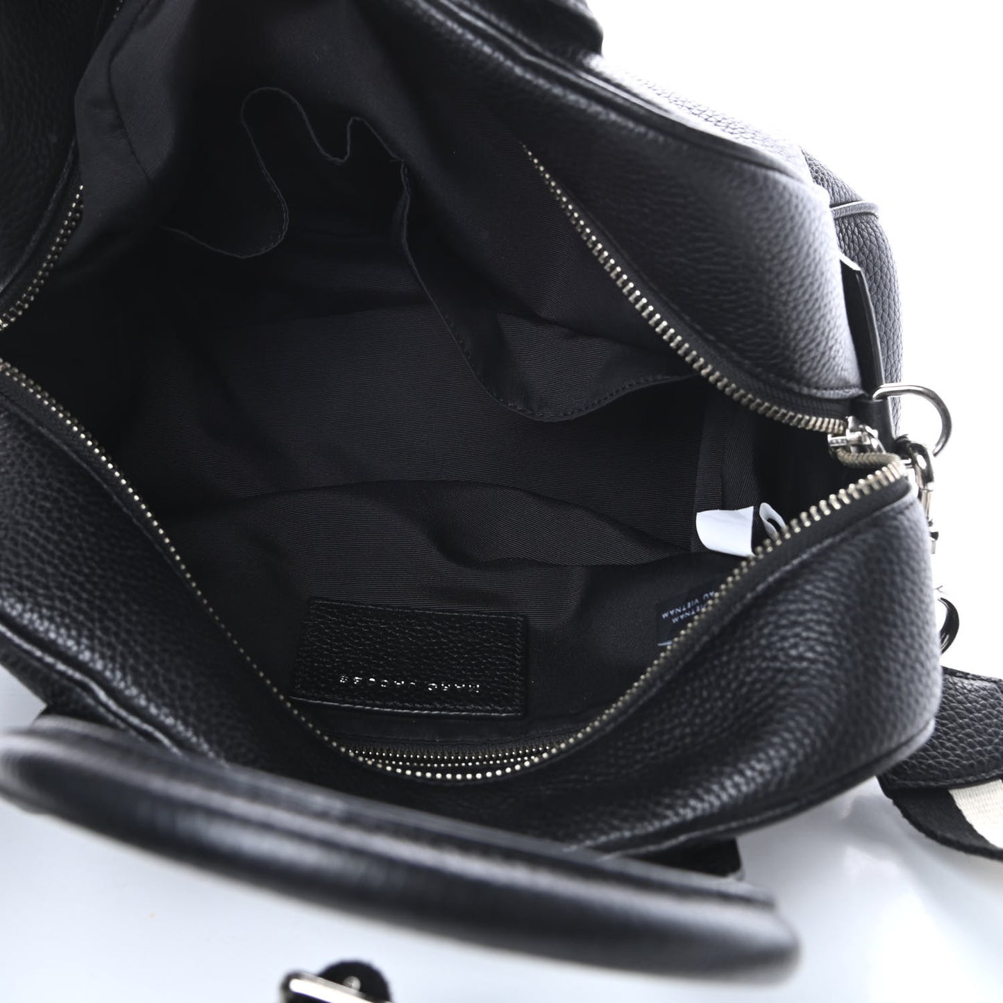 Pebbled Calfskin Gotham Bauletto Satchel Black