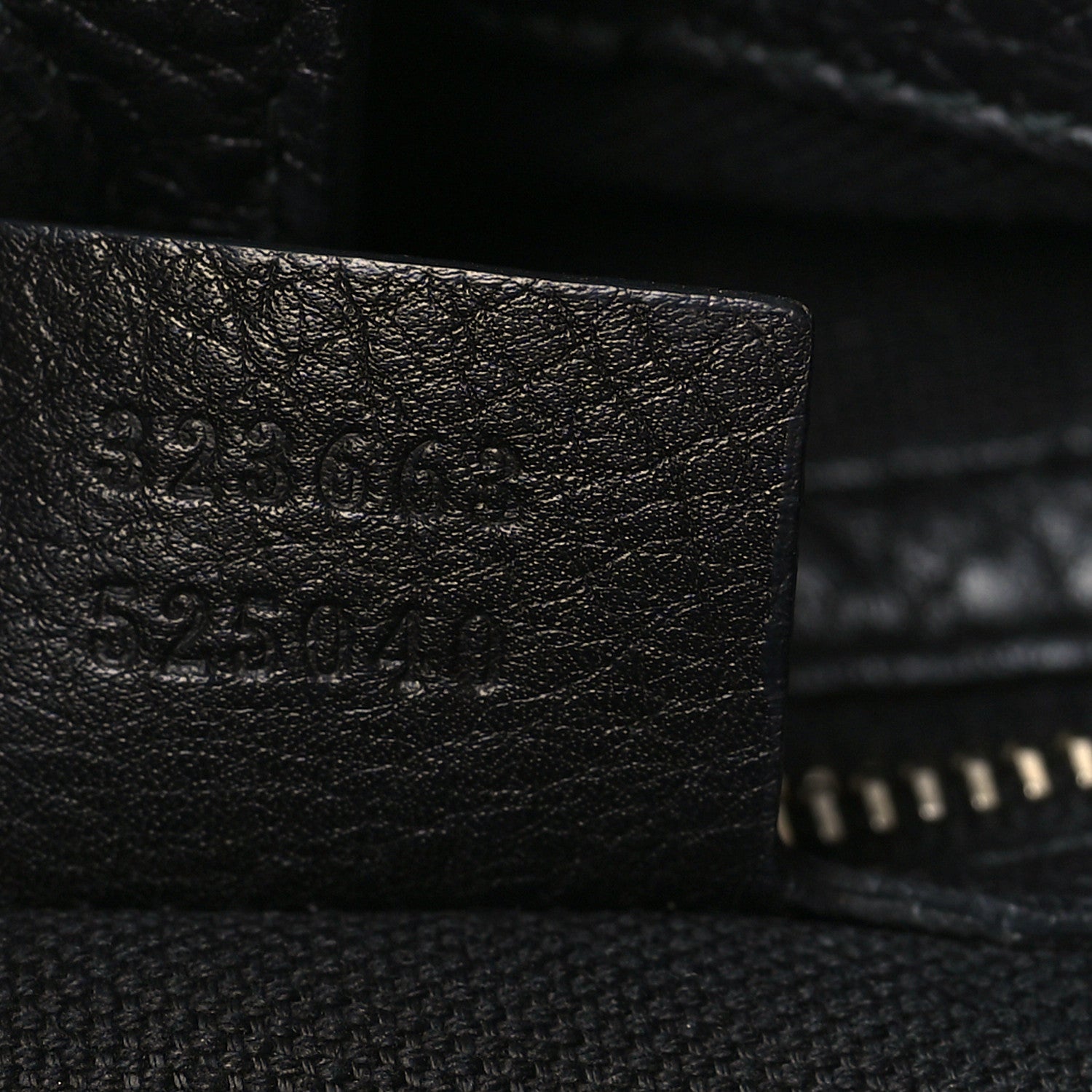 Gucci Pebbled Calfskin Bamboo Shopper Tote Black 6 of 8