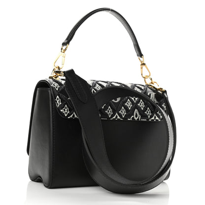 Louis Vuitton Calfskin Since 1854 Embroidered Twist MM Black 3 of 10