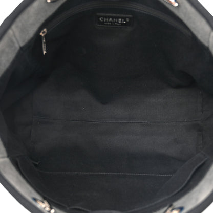 Chanel Canvas Small Deauville Tote Grey 5 of 14
