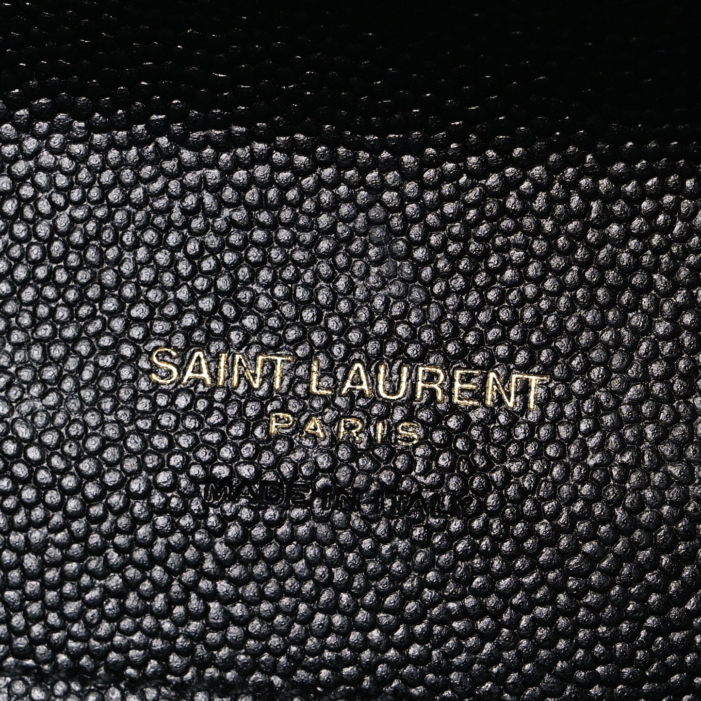 Grain De Poudre Textured Mixed Matelasse Triquilt Monogram Clutch Black