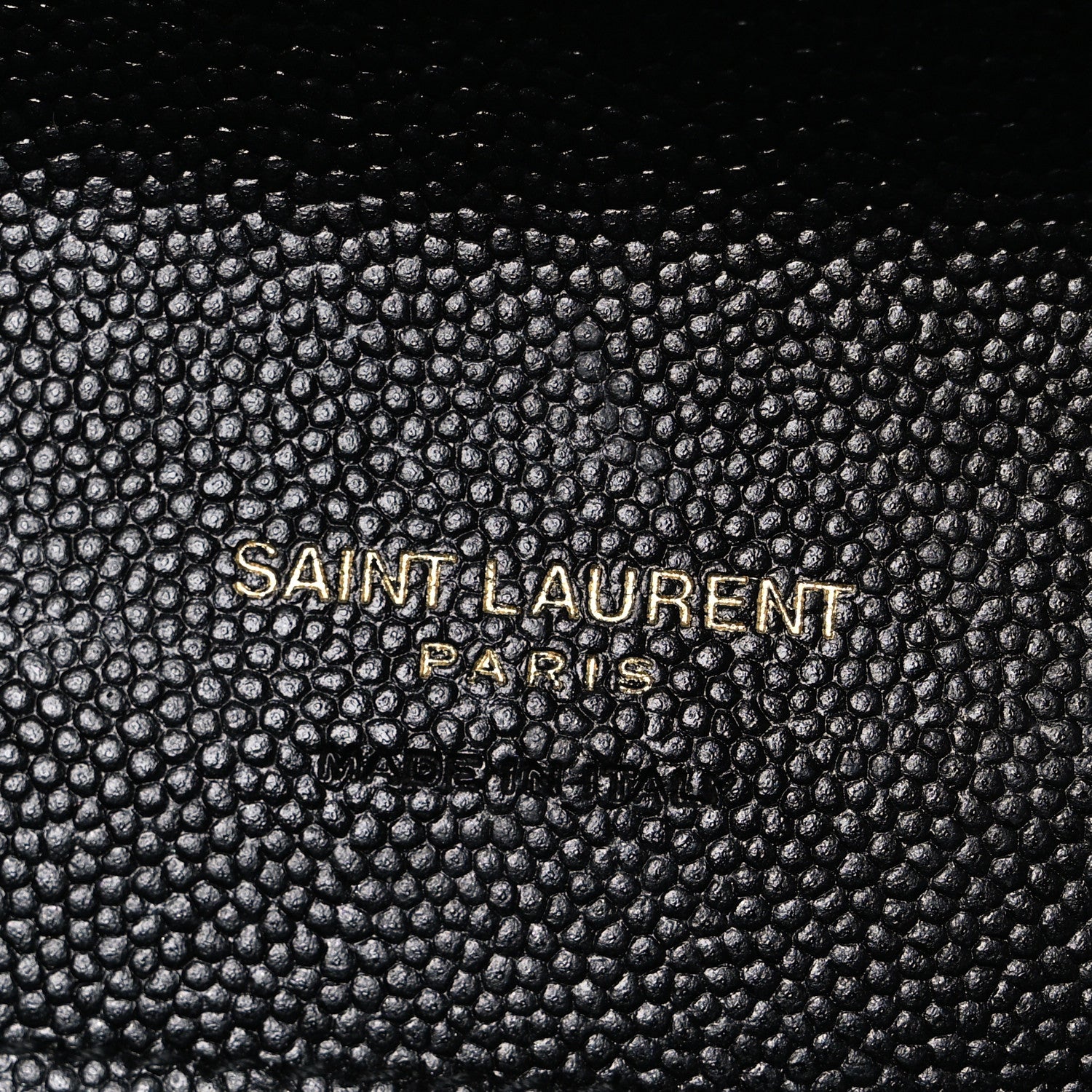 Saint Laurent Grain De Poudre Textured Mixed Matelasse Triquilt Monogram Clutch Black 6 of 8