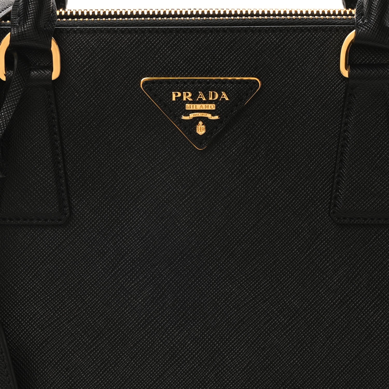 Prada Saffiano Lux Large Galleria Double Zip Tote Black 8 of 10