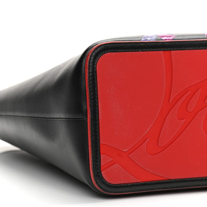 Christian Louboutin Calfskin In Love East West Cabata Tote Black Multicolor 10 of 17