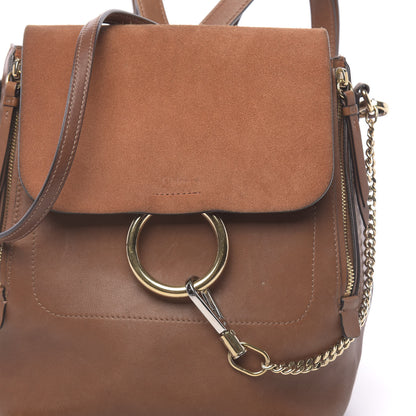 Chloe Suede Calfskin Medium Faye Backpack Tan 11 of 17