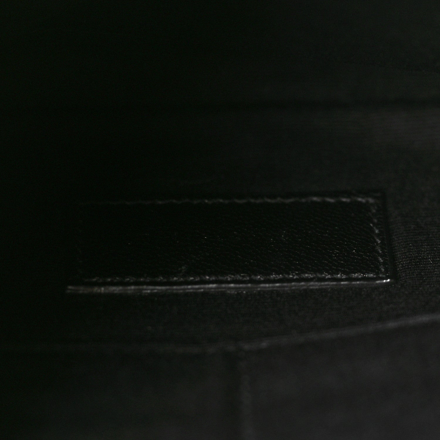 Saint Laurent Calfskin Matelasse Chevron Monogram A5 Wristlet Black 7 of 7