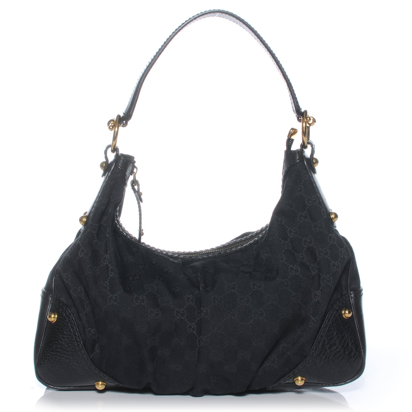 Monogram Medium Jockey Hobo Black