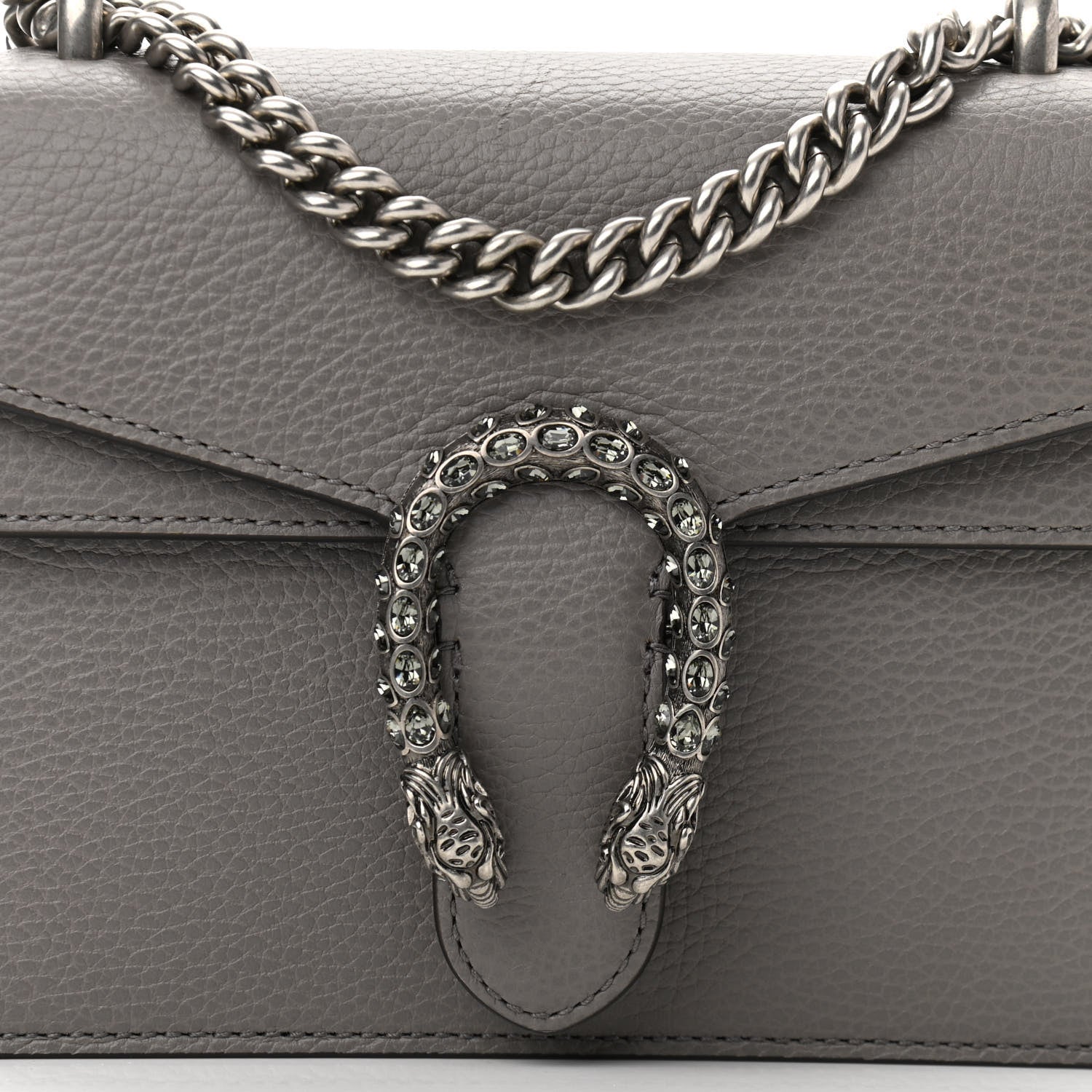 Gucci Calfskin Mini Dionysus Shoulder Bag Dusty Grey 9 of 11