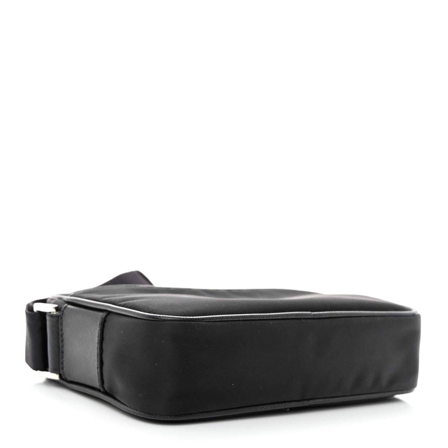 Tessuto Nylon Saffiano Logo Camera Bag Black