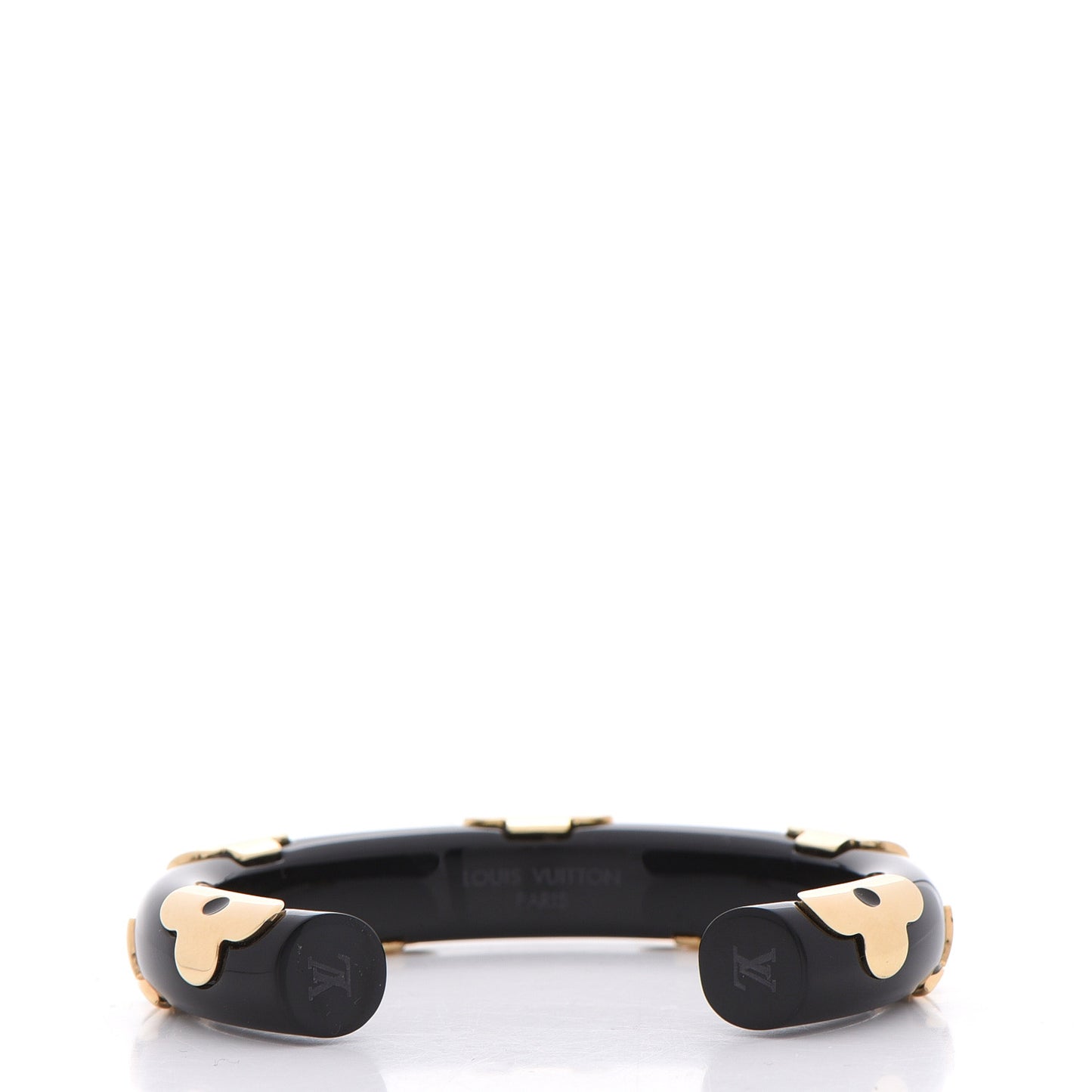 Resin Daily Monogram Bracelet S Black