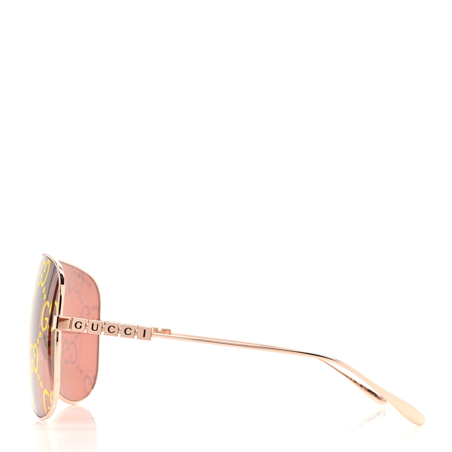 Metal Mask Sunglasses GG1436S Red Gold