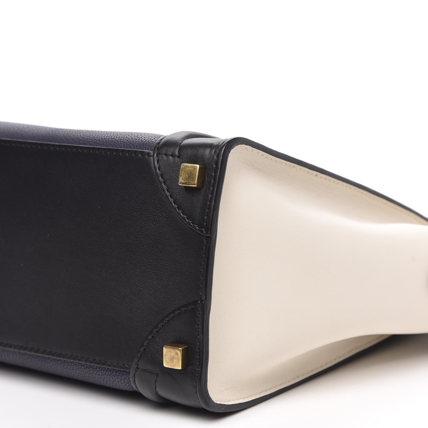 Celine Textured Calfskin Micro Tri-Color Luggage Navy Blue 10 of 11