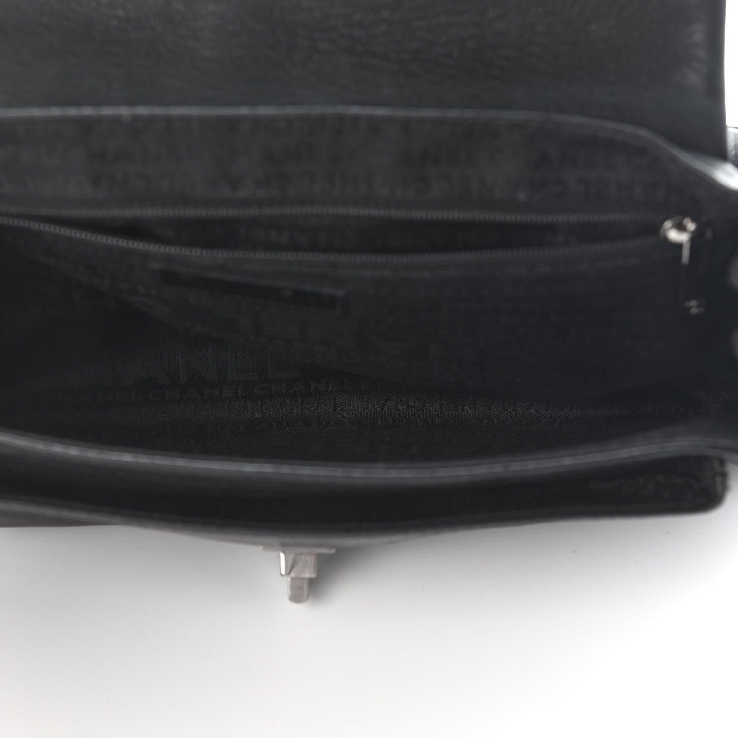Chanel Caviar Mademoiselle Lock Accordion Flap Black 6 of 10