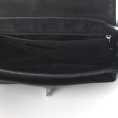 Chanel Caviar Mademoiselle Lock Accordion Flap Black 6 of 10