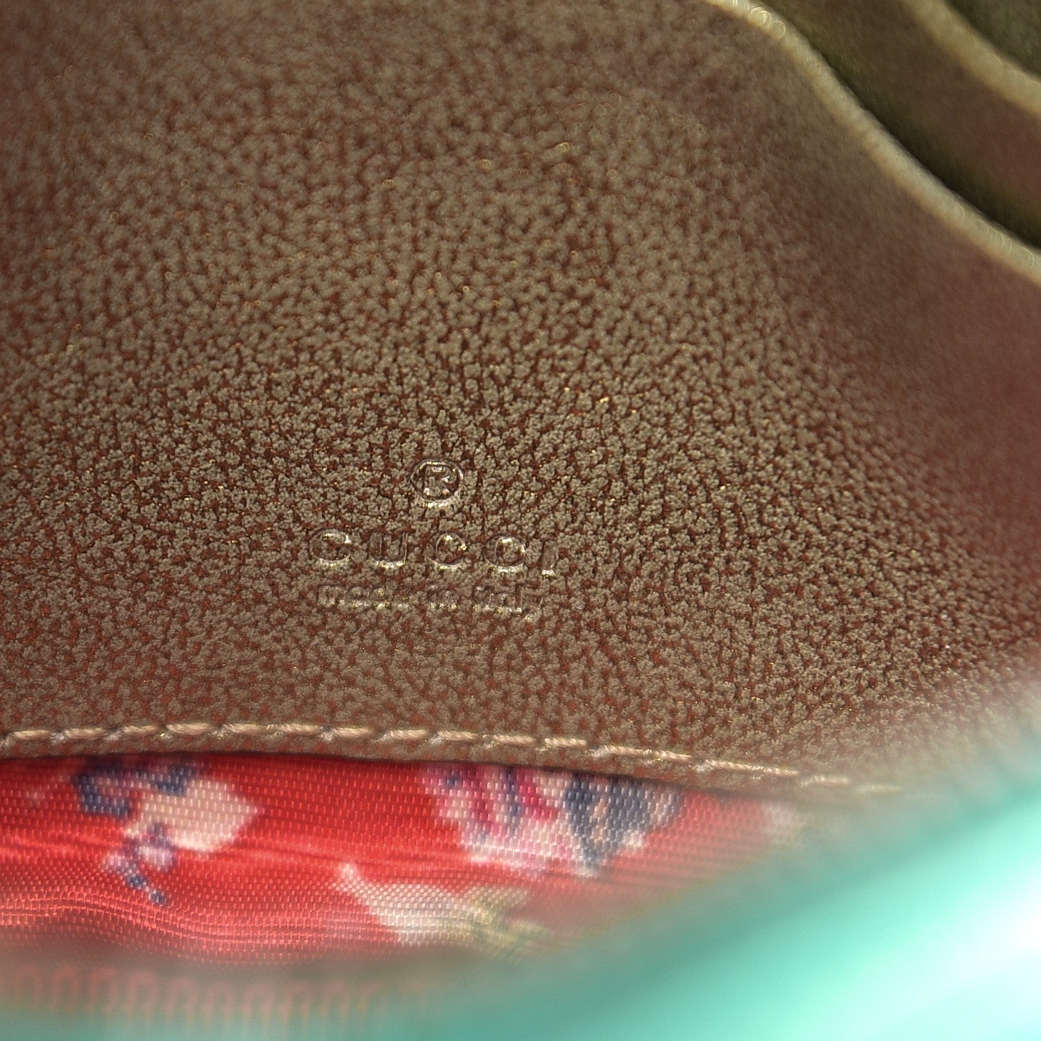 Gucci Laminated Nappa Trapuntata Mini Zumi Dome Shoulder Bag Rosso Jasmine Green Rame 5 of 8