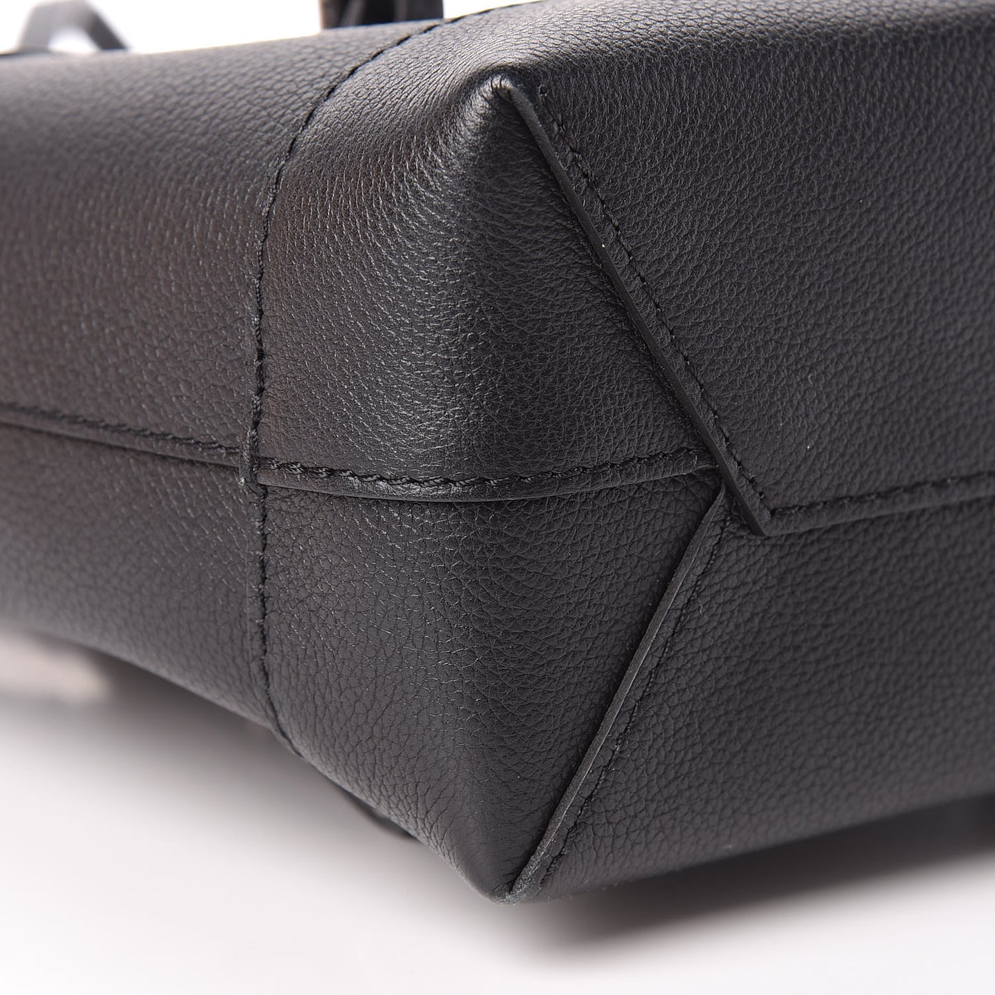 Calfskin Lockme Mini Backpack Black