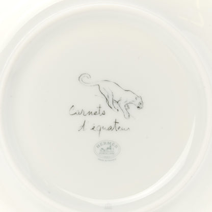 Hermes Porcelain Carnets D'Equateur Felines Bread And Butter Plate 5 of 7