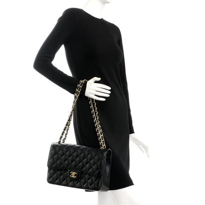 Chanel Caviar Quilted Jumbo Double Flap Black 3 of 9