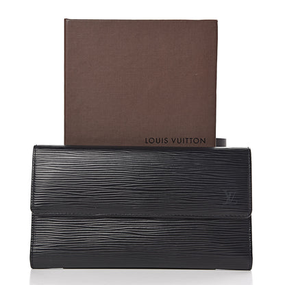 Louis Vuitton Epi Porte Tresor International Wallet Black 7 of 7
