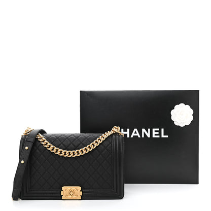 Chanel Caviar Quilted New Medium Boy Flap Black 11 of 11