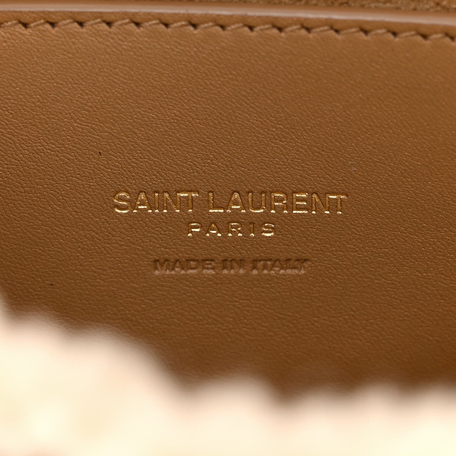 Saint Laurent Suede Shearling Small Kaia Satchel Natural Tan 6 of 11