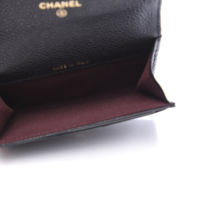 Chanel Caviar Quilted Flap Card Holder Black 5 of 9