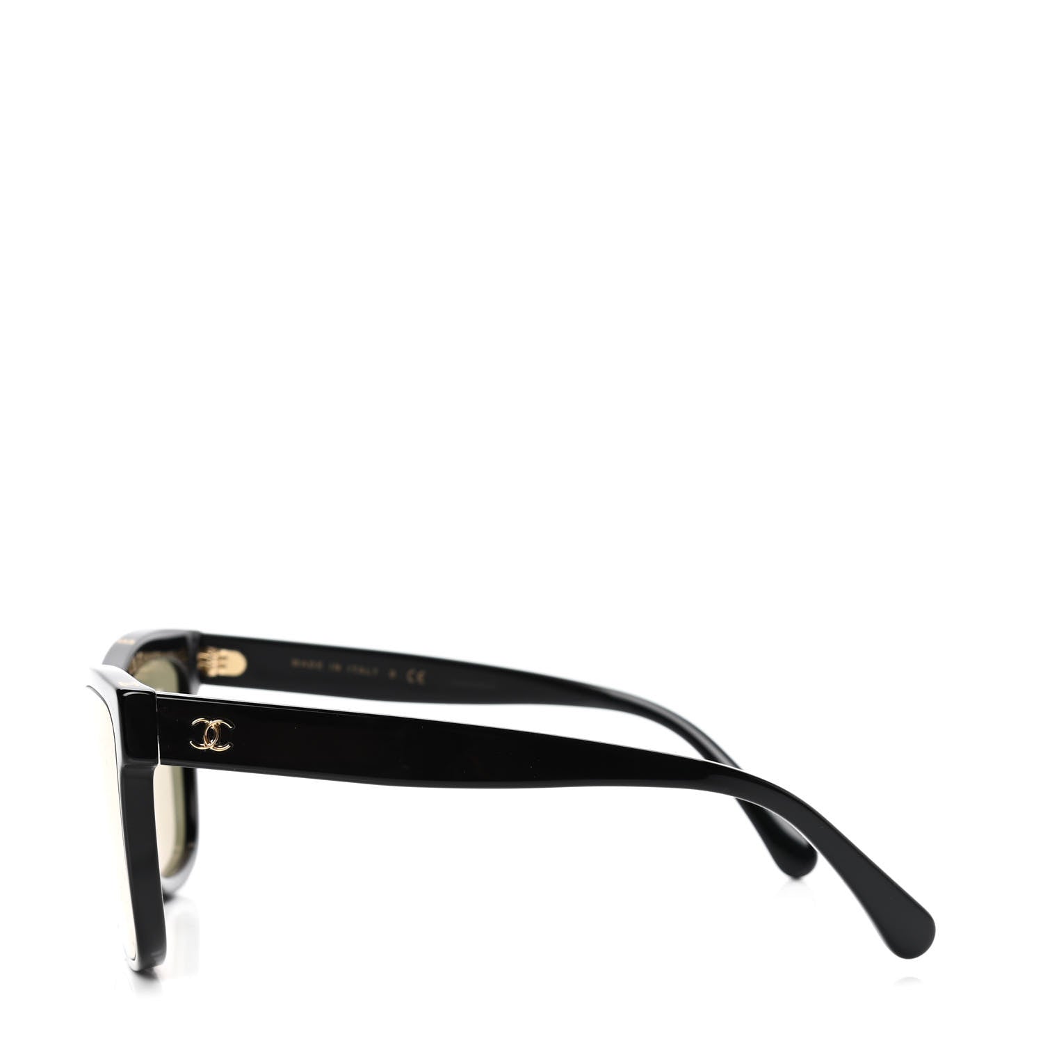 Chanel Acetate Logo Shield Sunglasses 5418 Black 3 of 5