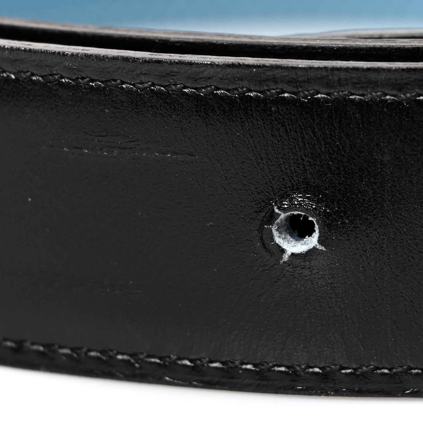 Box Togo 32mm Belt Strap 90 Black Blue Jean