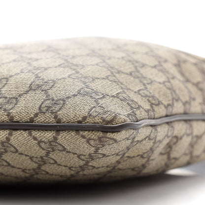 Gucci GG Supreme Monogram Medium Flat Messenger Bag Dark Brown 10 of 10