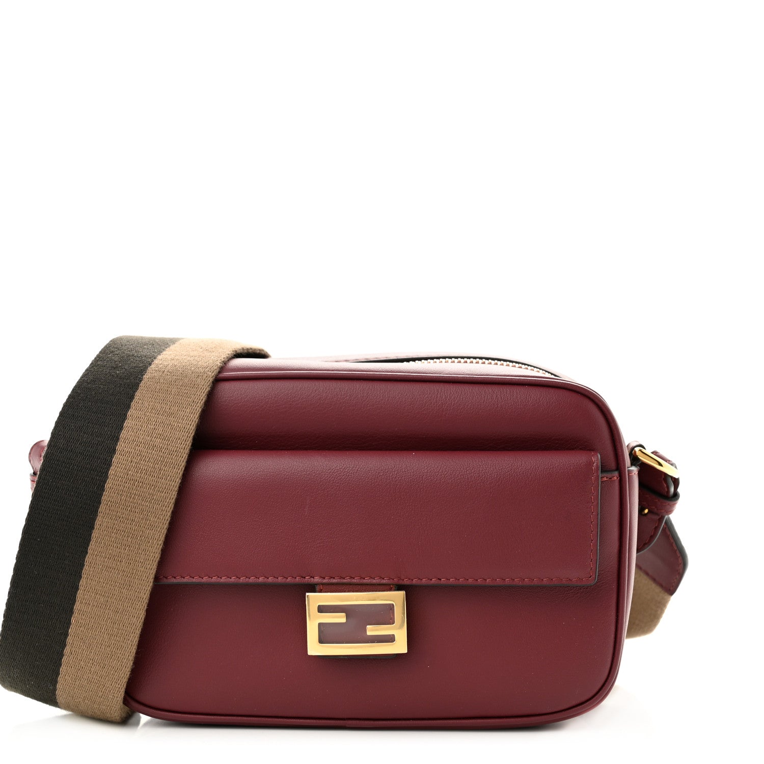 Fendi Vitello Grace Matte Mini Fendi Cam Barolo 1 of 10