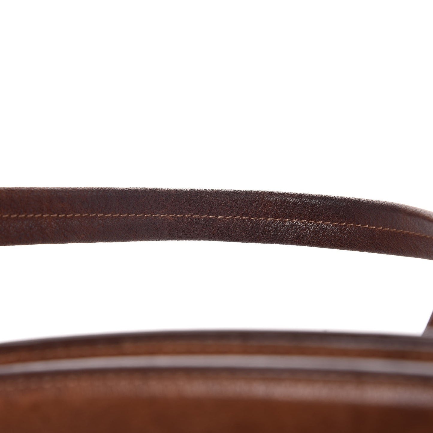 Washed Buffalo Leather Frame Bag Cocoa